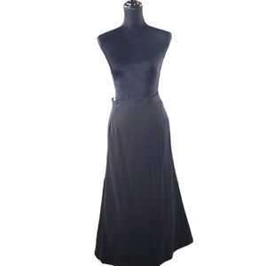 Silhouettes Women's Black High Waisted Maxi Skirt  Size 24WP